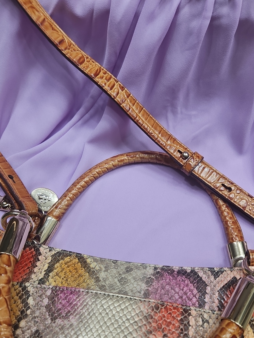 Brahmin Women's Multicolor Snake-Print Ruby - Picture 4 of 9